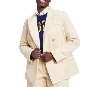 Rowing Blazer X Target Corduroy Double-Breasted Blazer Cream Gold Button 2023-1X